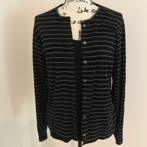 Vintage black tank top and matching sweater Size M